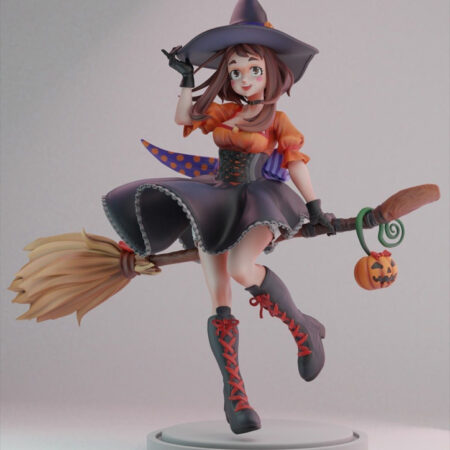 Witch Uraraka Helloween skin 3D print model