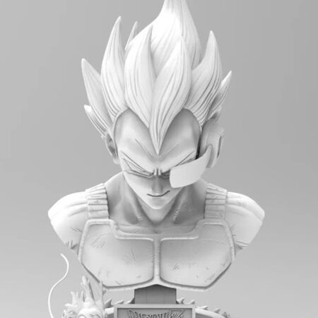 Dragon Ball Vegeta resin bust sculpture 3D printing