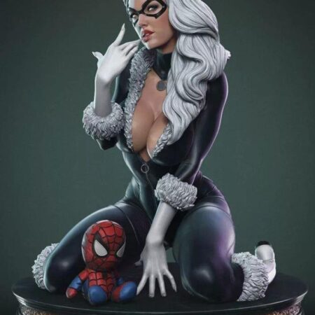 3D Black Cat Diorama - STL - 3d Print Files