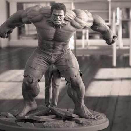 3D HULK Diorama STL filE for professional user