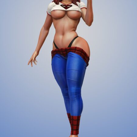 3D Mary Jane Watson 3d print file Social media edition 3D model
