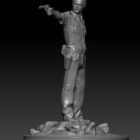3dD Rick Grimes The Walking Dead 3D print model