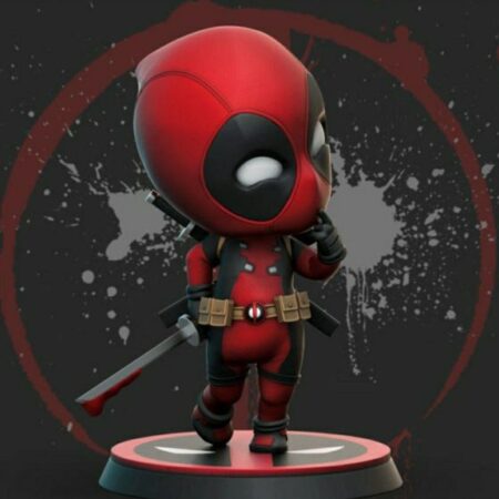 3d print STL dead pool chibi