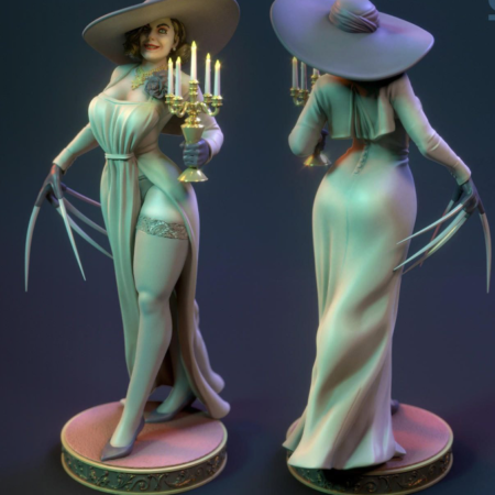 0.1.STL File  Lady dimitrescu