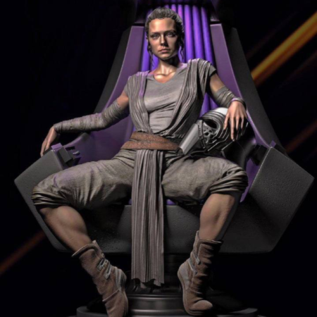 Star Wars Rey Skywalker STL File Ready For 3D Printing