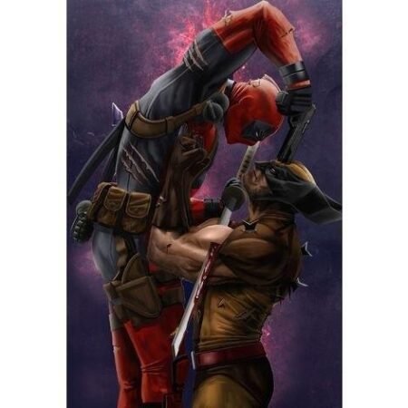 3D STL For your print Wolverin VS Dead Pool