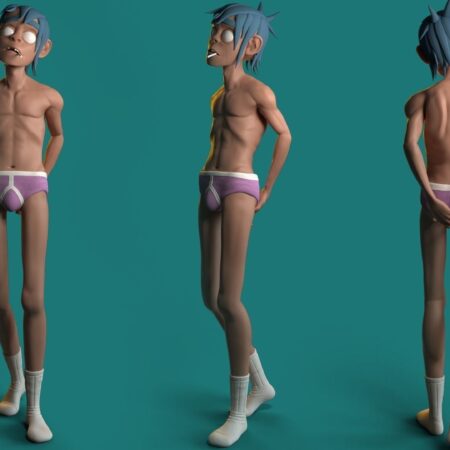 Gorillaz - 2D Underwear 3D print model