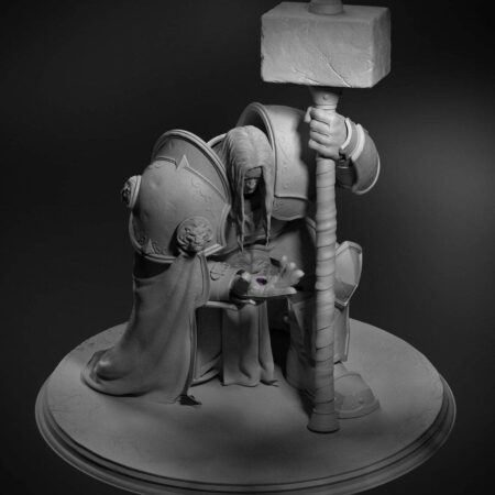 Wolrd of Warcraft Arthas 3D Model STL