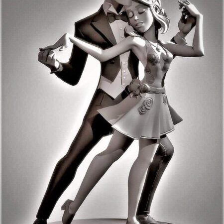 Dancers 3D Model Full STL