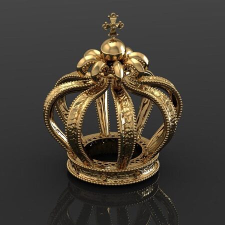 0.STL 3D model of Royal Crown / CAD file for 3D printing/CNC/