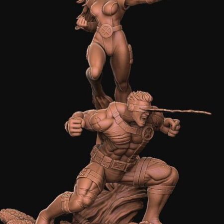 1-1 cyclops and jean grey 3d print model stl files