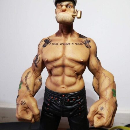 Popeye 3D Model and Spnash box STL