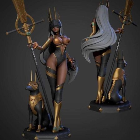 Anubis 3D STL Digital Figure File Format 3D Printer CNC Router Pla resin Printer Diorama 3D