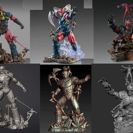 Marvel Diorama Tree figure Pack Stl 3d model print