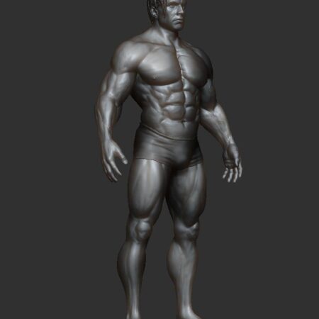 Male model 3D print 3D model