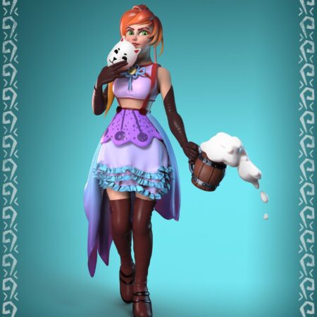 mischievous anime girl 3D print model