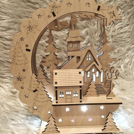 New Year Eve Lamp. This cnc files, DXF, CDR, SVG dxf files for cnc, laser cut files, vector files, vector cutting plan, cnc router files