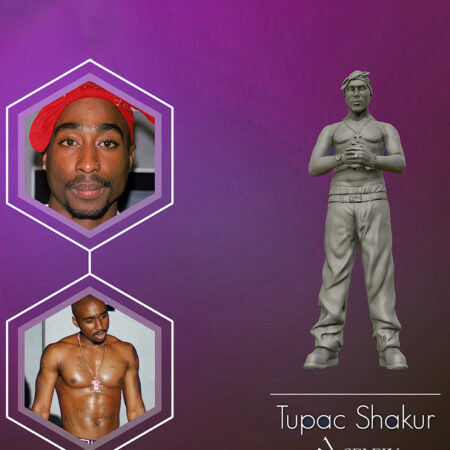 TUPAC SHAKUR 3D PRINT