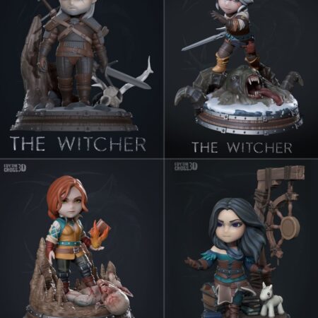 THE WITCHER PACK CHIBI STL