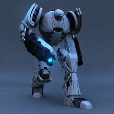 Rigged Robot Model 3D model