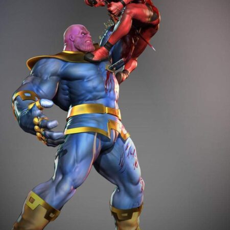 Thanos Vs Deadpool - STL - 3d Print Files