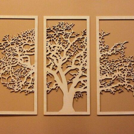 The tree on the wall. This cnc files DXF, CDR, SVG, dxf files for cnc, laser cut files, vector files, vector cutting plan, cnc router files