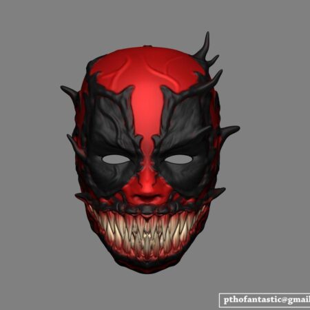 3d Print File Marvel Cosplay Mask, Deadpool Cosplay Mask, Venom Face Mask, Venom Costume STL Files