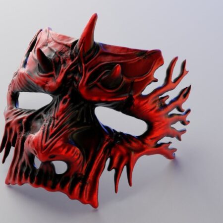 Dark Fantasy Demon Mask 3D print model
