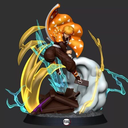 Zenitsu - Demon Slayer/Kimetsu No Yaiba Figure Statue STL