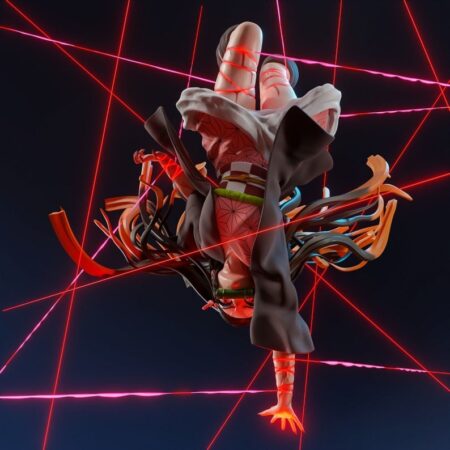Nezuko Blood Demon Art - Demon Slayer/Kimetsu No Yaiba Figure Statue STL 3D Print Design