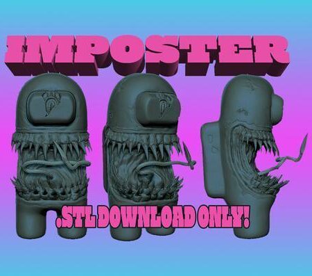 Imposter Among Us! ---STL DOWNLOAD ONLY!--