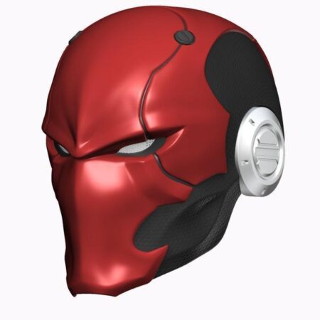 Red Ronin Red Hood Helmet Cosplay Mask STL file 3D print
