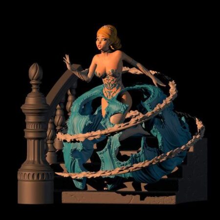Sexy Cinderella Statue - STL Files for 3D Print (NFSW)