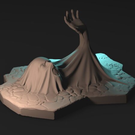 Stuck 3D print model