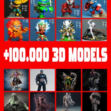 the big bundle for 3d printer & 3d models stl file