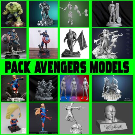 the big bundle avengers for 3d printer & 3d models stl file