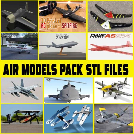 the big bundle Aero Models for 3d printer & 3d models stl file