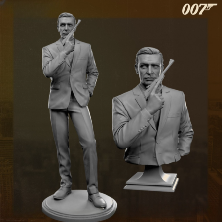 Sean connery 007 3d printing stl files