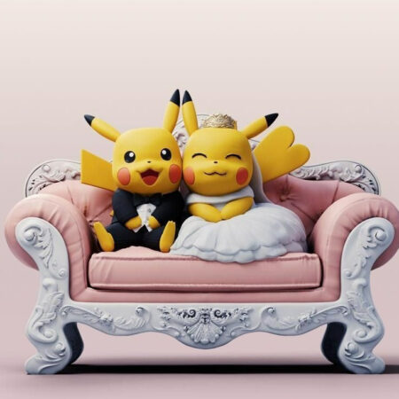 Pikachu wedding 3d printing stl files