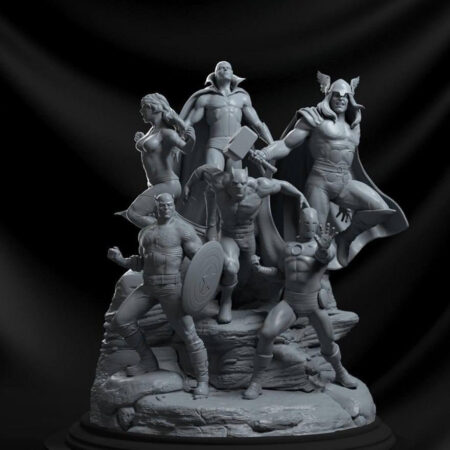 Avengers diorama Stl files 3D printing