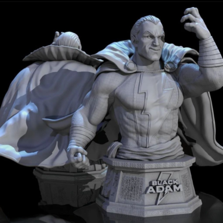 Black Adam bust 3d printing stl files