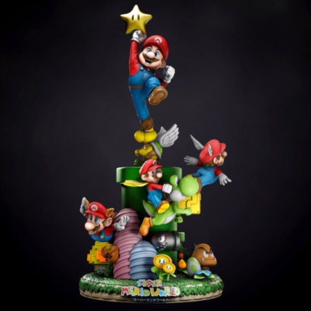 The super mario bros statue 3d printing stl files