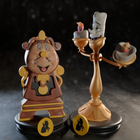 Lumiere and Cogsworth- 3D Printing Files