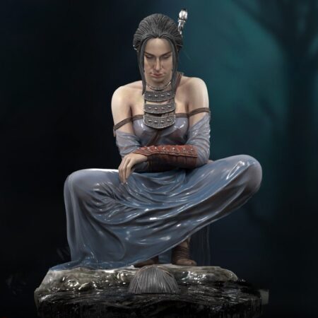 Female warrior 3d printing stl files