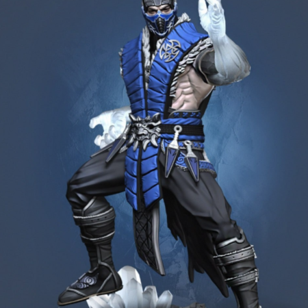 Sub zero – mortal kombat 3d printing stl files