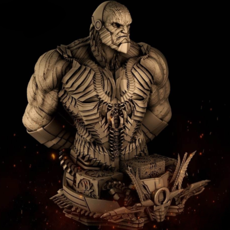 Darkseid bust 3d printing stl files and 3d model