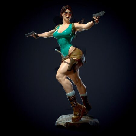 Lara croft tomb raider 3d printing stl files