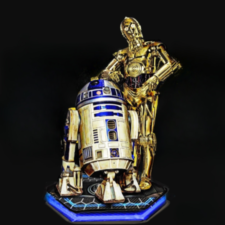 R2D2 & C3PO STAR WARS 3d printing stl files