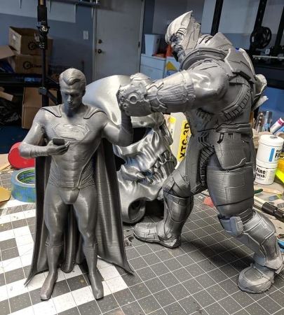 Superman vs thanos 3d printing stl files
