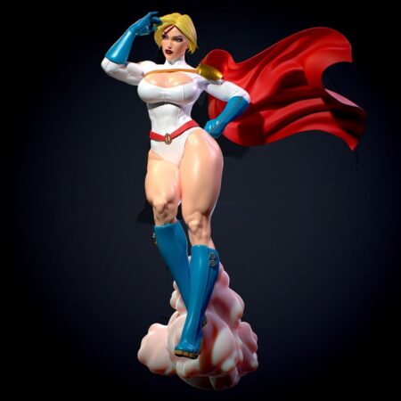 Power girl 3d printing stl files